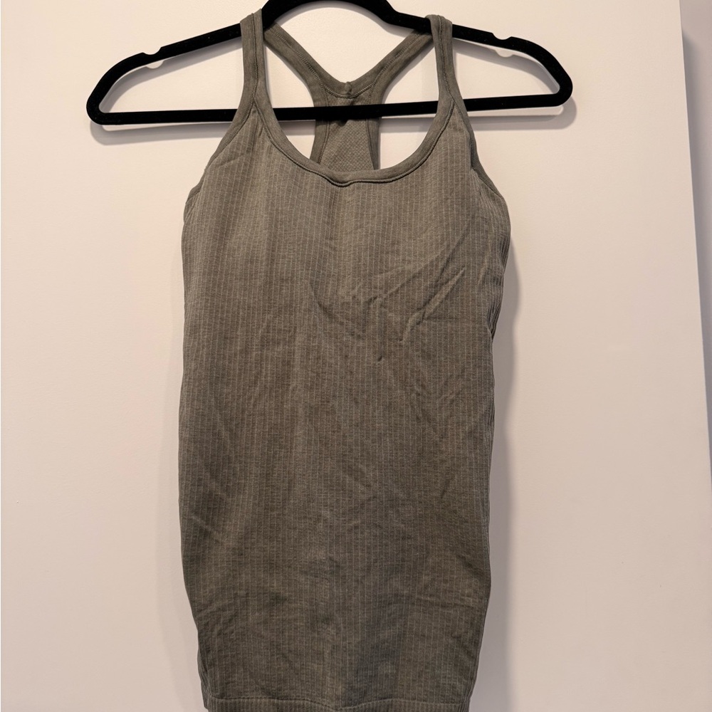 lululemon athletica Ribbed Racerback Tank - Olive